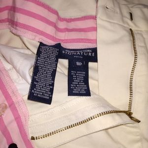 Jones New York Signature White Dress Pant Size 8 P